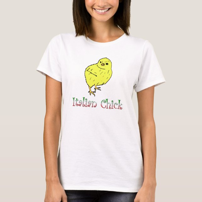 Camiseta Feminina de Italiana Frango (Frente)