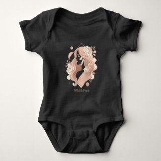 Camiseta Feminina de Linha Arte Boho Estética Selv