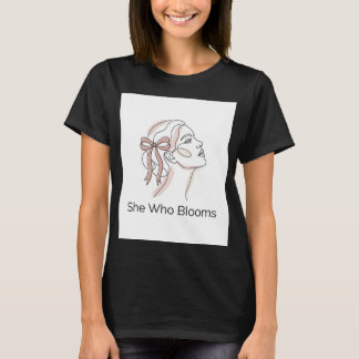 Camiseta Feminina de Linha Artística "Ela Que Flor