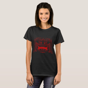 Camiseta Feminina de Macaco Sorridente Engraçado -