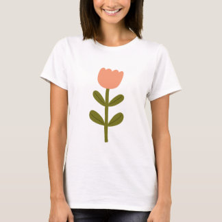 Camiseta Feminina de Manga Curta Casual – Algodão
