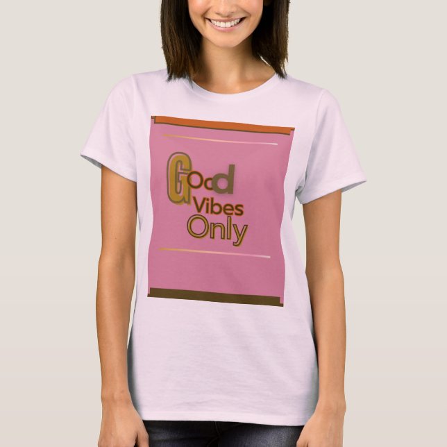 Camiseta feminina de manga curta com design (Frente)
