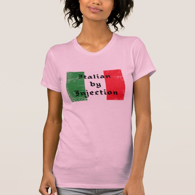 Camiseta Feminina de Manga Curta Italiana por Inje (Frente)