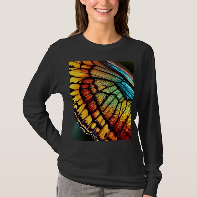 Camiseta feminina de manga longa (Frente)