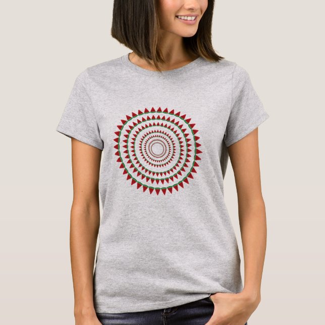 Camiseta Feminina de Melancia de Verão  (Frente)
