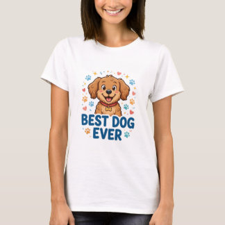 Camiseta Feminina de Melhor Cachorro de Todos os T