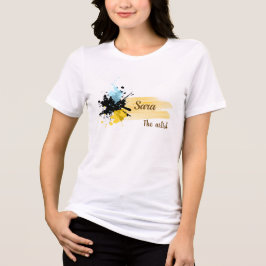 Camiseta Feminina de Nome de Artista Personalizado