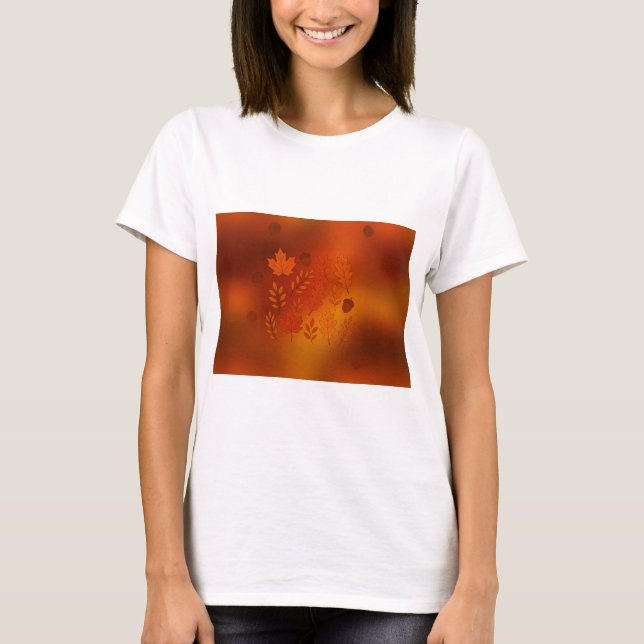 Camiseta feminina de outono (Frente)