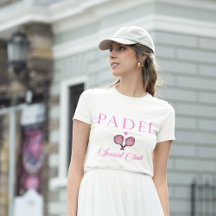 Camiseta Feminina de Padel & Emblema do Clube Soci
