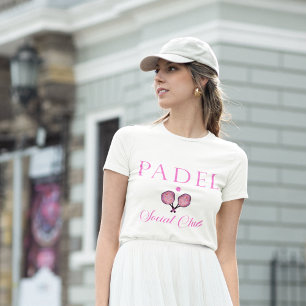 Camiseta Feminina de Padel & Emblema do Clube Soci
