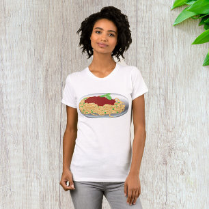 Camiseta Feminina de Prato de Espaguete