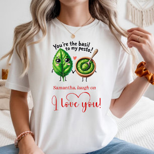 Camiseta Feminina de Presente de Amor Personalizad