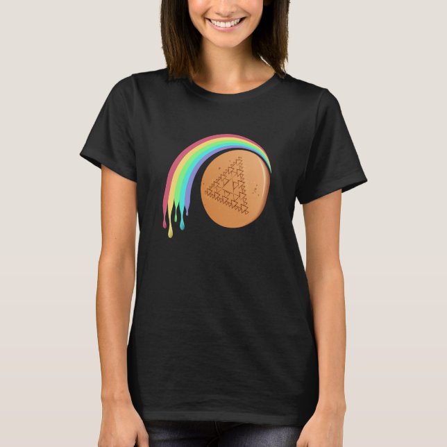 Camiseta Feminina de Rainbow Dalgona Candy (Frente)