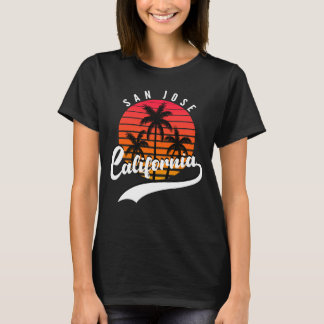 Camiseta Feminina de San Jose, California Sunset
