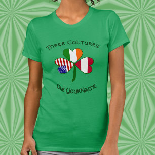 Camiseta feminina de trevo personalizada da Áustri