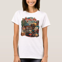Camiseta Feminina de Vinil Vintage Good Music Bett
