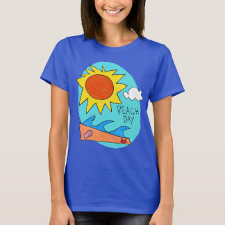 Camiseta feminina "Dia de Praia"