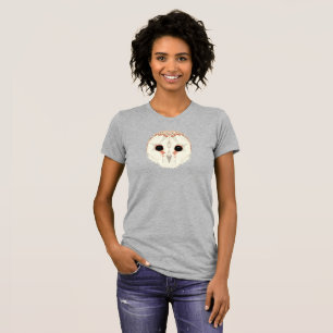 Camiseta feminina do Ajustado Barn Owl Slim