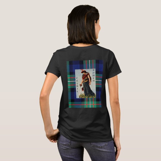 Camiseta feminina do clã Ferguson celta (Parte Traseira Completa)