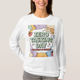 Camiseta Feminina do Dia Sem Tarefas
