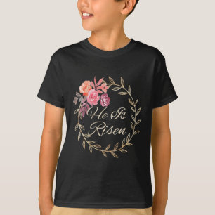 Camiseta Feminina Ele Ressuscitou T Religioso Pásc