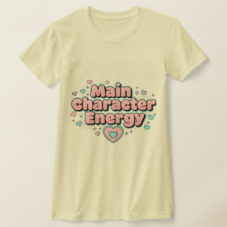 Camiseta Feminina Energia da Personagem Principal