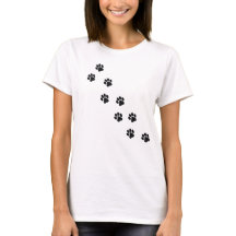 Camiseta Feminina Estampa de Gato