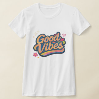 Camiseta Feminina Estética Só Vibrações Positivas