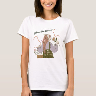 Camiseta Feminina Estética Verde e Marrom
