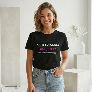 Camiseta Feminina Estética Y2K Personalizada Retro
