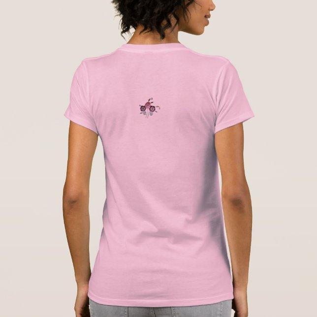 Camiseta feminina estilo flores design (Verso)