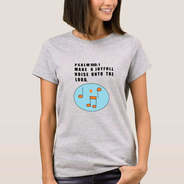 Camiseta Feminina Faça Um Barulho Alegre (Frente)