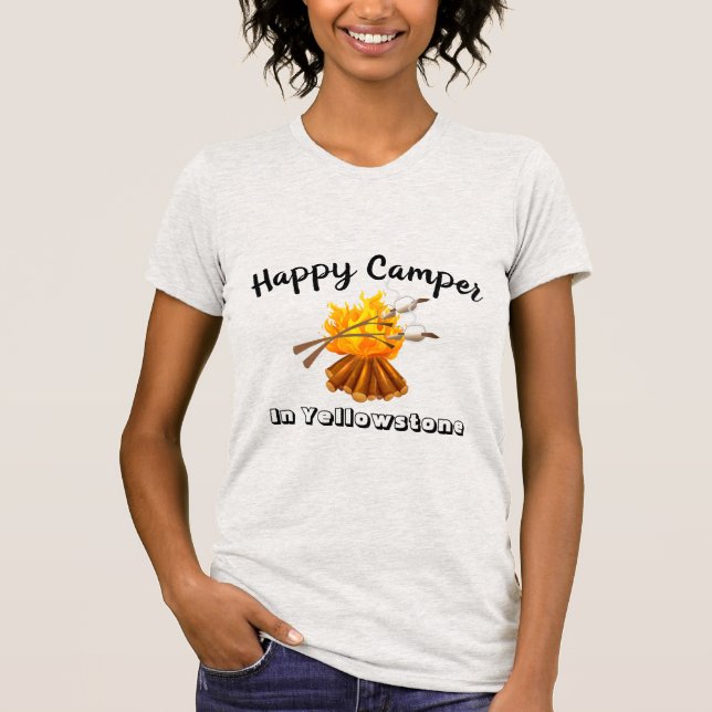 Camiseta Feminina - Feliz Camper (Frente)