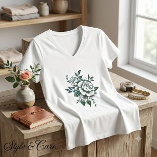 Camiseta Feminina Floral Abraço da Natureza