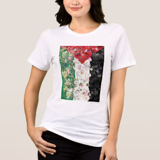 Camiseta Feminina Floral Bandeira da Palestina 