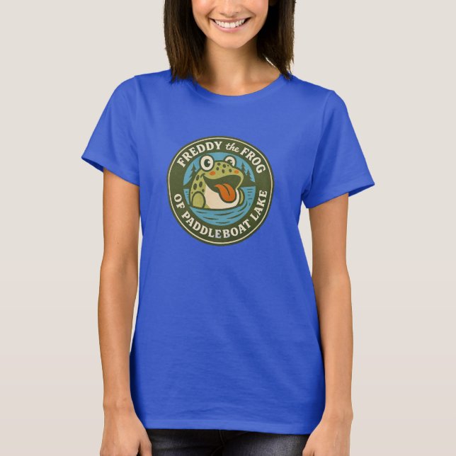 Camiseta Feminina Funky Freddy o Sapo do Lago do B (Frente)
