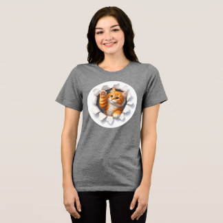 Camiseta Feminina Gato Personalizado