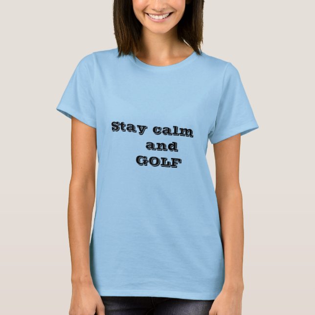 Camiseta feminina GOLF Quote (Frente)