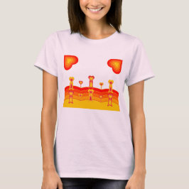 Camiseta Feminina Heart-Scape