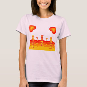 Camiseta Feminina Heart-Scape