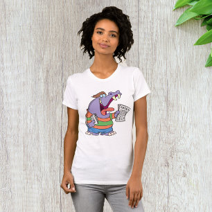 Camiseta Feminina Hippo Newspaper Boy