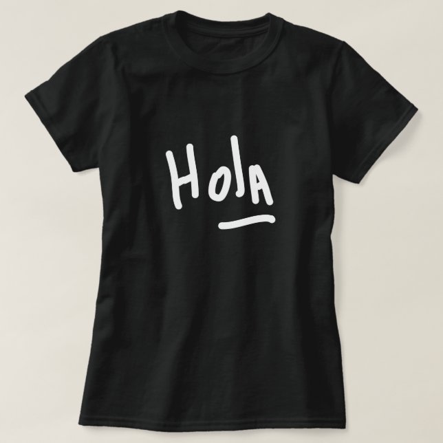 Camiseta Feminina Hola (Frente do Design)