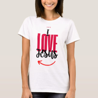 Camiseta Feminina "I Love Jesus"