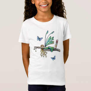 Camiseta Feminina Infantil Fada Borboleta