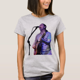 Camiseta feminina - James Hartsoe cantando