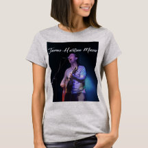 Camiseta feminina - James Hartsoe Music cantando