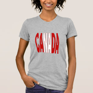 Camiseta feminina Jersey para CANADÁ