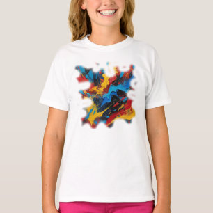 Camiseta Feminina Juvenil Básica Arte Expressão