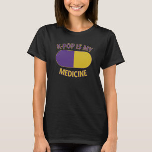 Camiseta Feminina K-Pop É Minha Medicina Ver 2