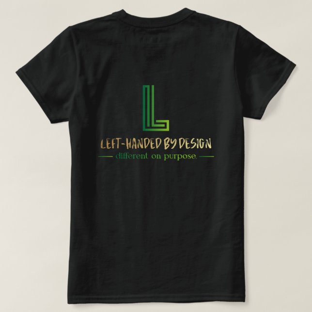 Camiseta Feminina Liderar com a Esquerda (Verso do Design)
